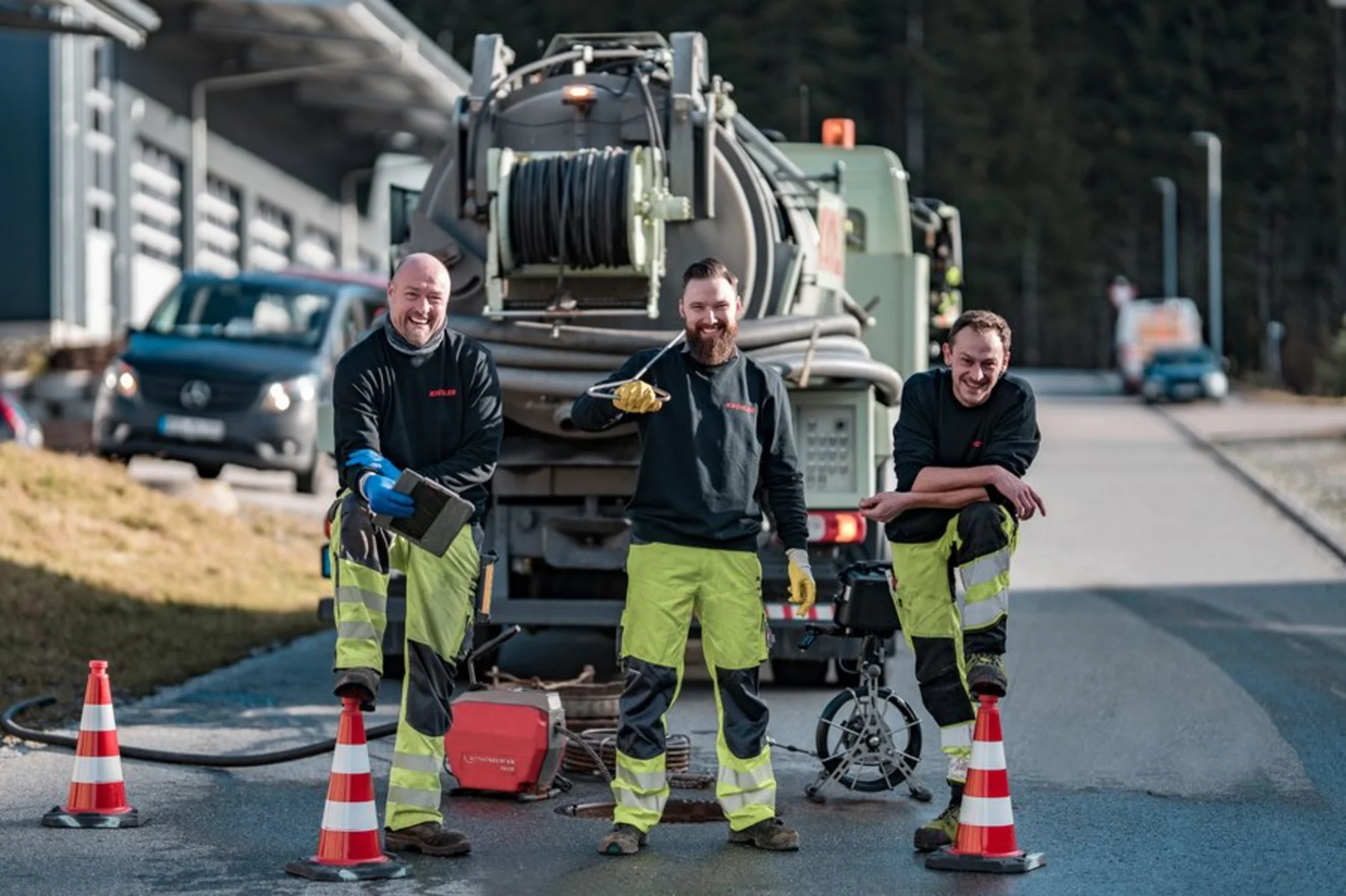Ablauf bei Kanalreinigung und Rohrreinigung in Obernzell